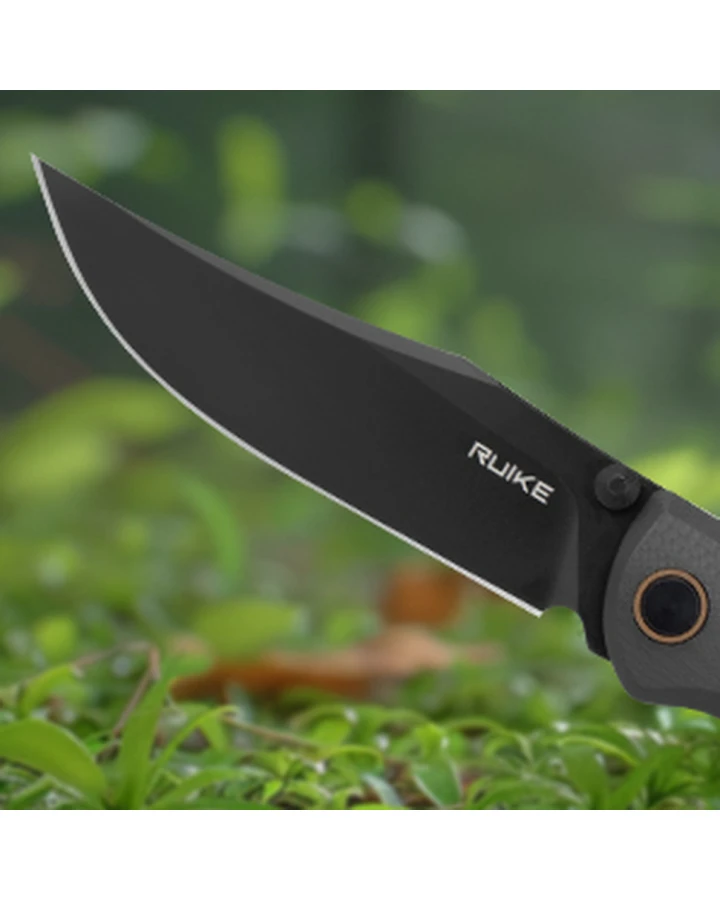 Ніж складаний туристичний Ruike P882-B, Sandvik 12C27, G10, чорний
