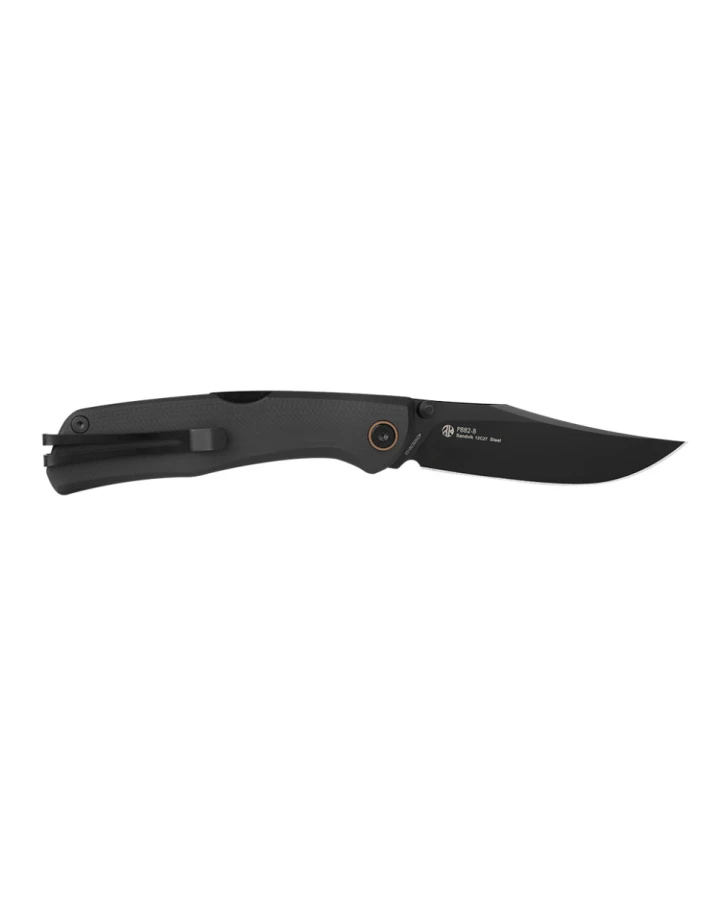 Ніж складаний туристичний Ruike P882-B, Sandvik 12C27, G10, чорний