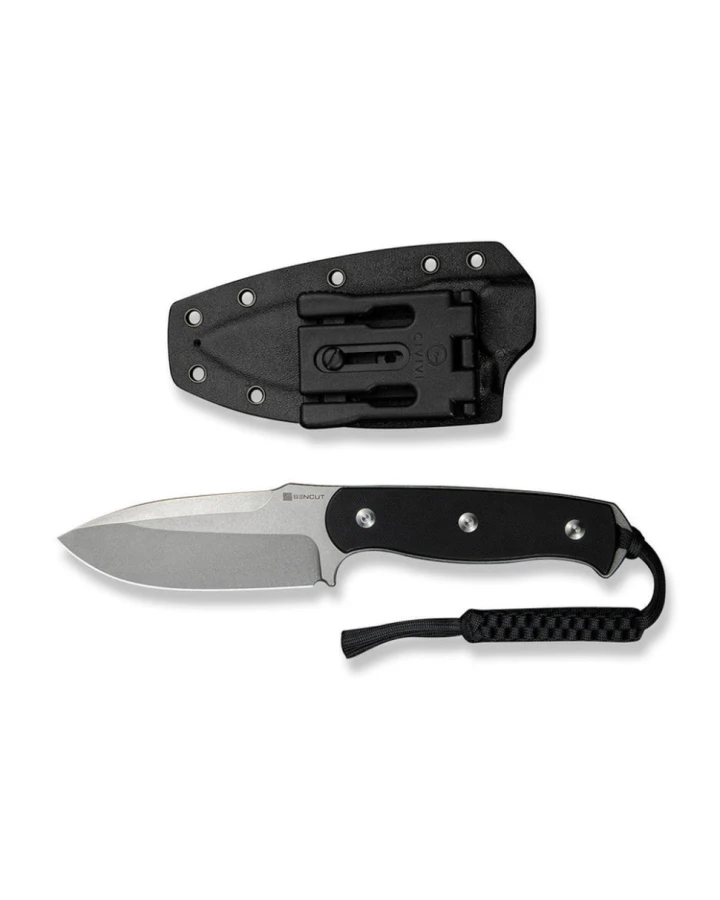 Ніж фіксований мисливський Sencut Toxodon S24036-1, 9Cr18MoV, G10, чорний