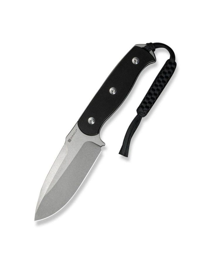 Ніж фіксований мисливський Sencut Toxodon S24036-1, 9Cr18MoV, G10, чорний