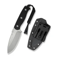 Ніж фіксований мисливський Sencut Toxodon S24036-1, 9Cr18MoV, G10, чорний