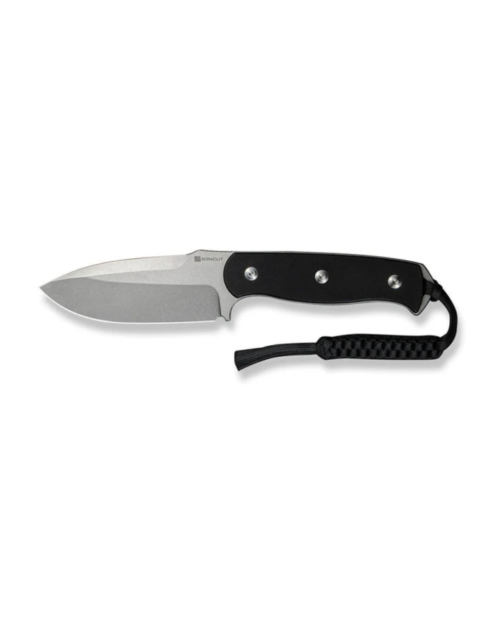 Ніж фіксований мисливський Sencut Toxodon S24036-1, 9Cr18MoV, G10, чорний