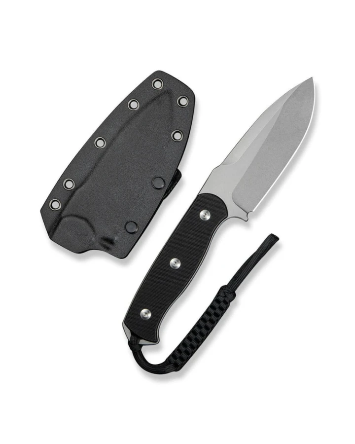 Ніж фіксований мисливський Sencut Toxodon S24036-1, 9Cr18MoV, G10, чорний