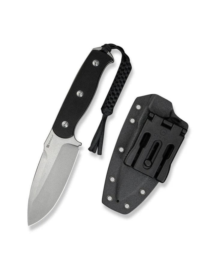 Ніж фіксований мисливський Sencut Toxodon S24036-1, 9Cr18MoV, G10, чорний