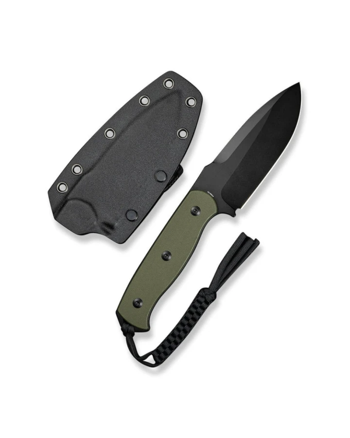Ніж фіксований мисливський Sencut Toxodon S24036-2, 9Cr18MoV, G10, зелений