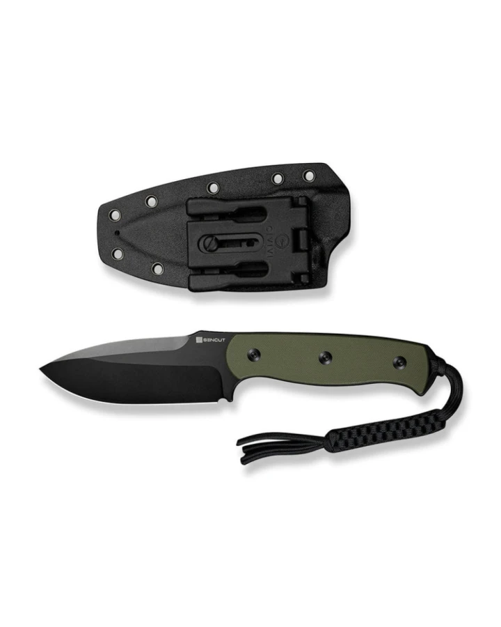 Ніж фіксований мисливський Sencut Toxodon S24036-2, 9Cr18MoV, G10, зелений