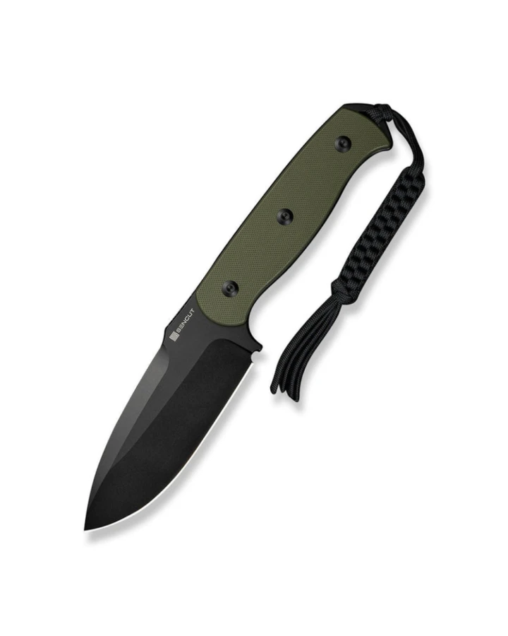 Ніж фіксований мисливський Sencut Toxodon S24036-2, 9Cr18MoV, G10, зелений