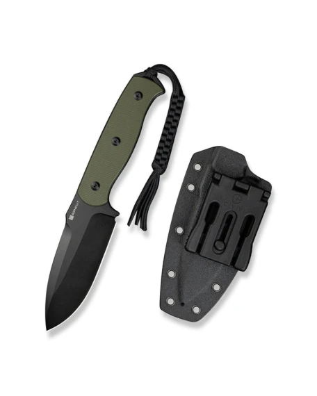 Ніж фіксований мисливський Sencut Toxodon S24036-2, 9Cr18MoV, G10, зелений
