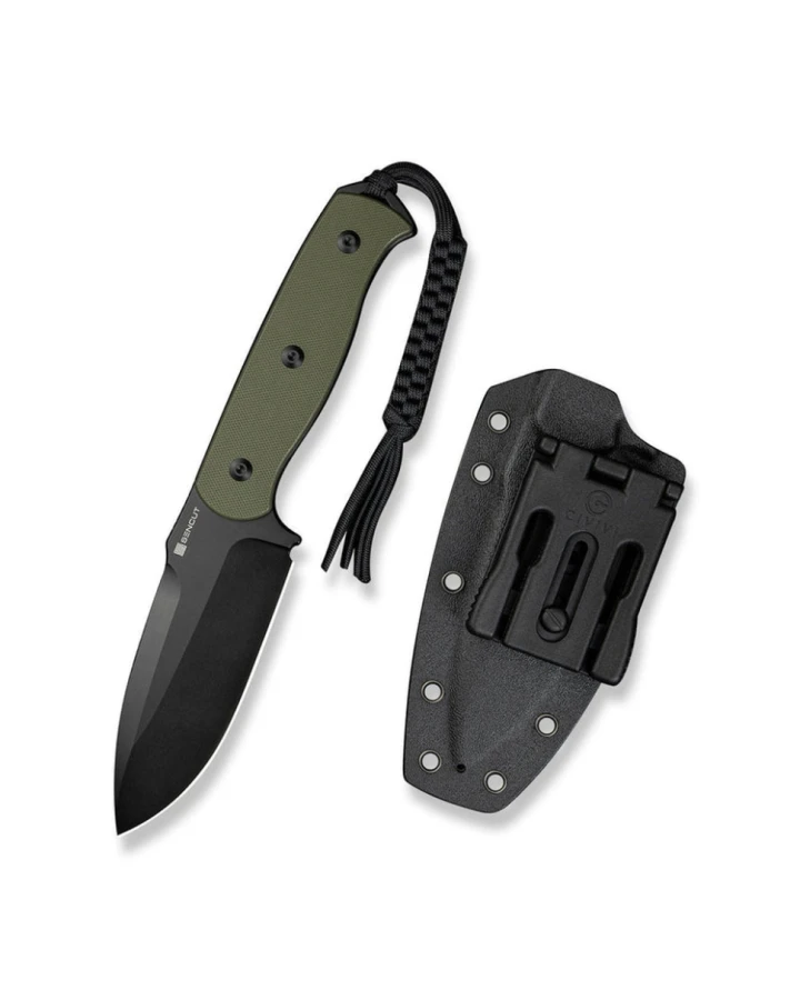 Ніж фіксований мисливський Sencut Toxodon S24036-2, 9Cr18MoV, G10, зелений