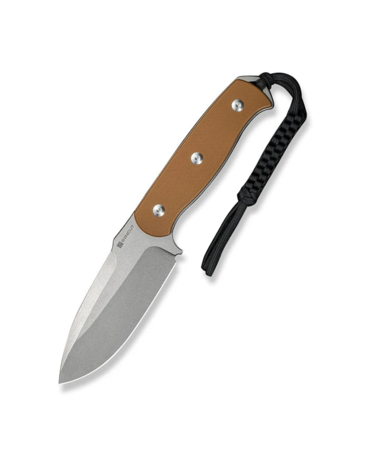 Ніж фіксований мисливський Sencut Toxodon S24036-3, 9Cr18MoV, G10, коричневий