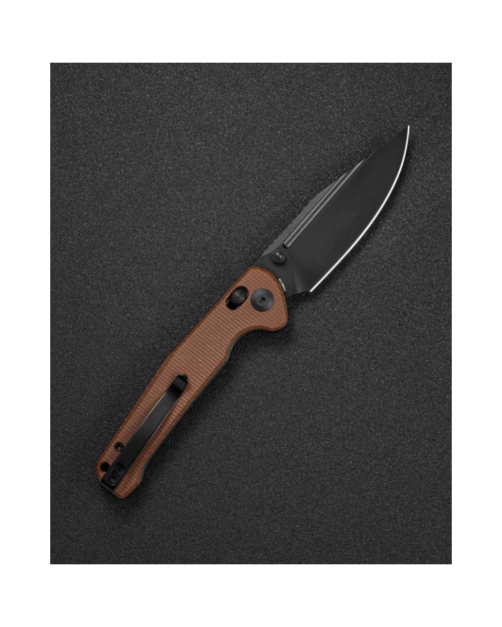 Ніж складаний Sencut Glenspar S25046-3, 9Cr18MoV, мікарта, коричневий