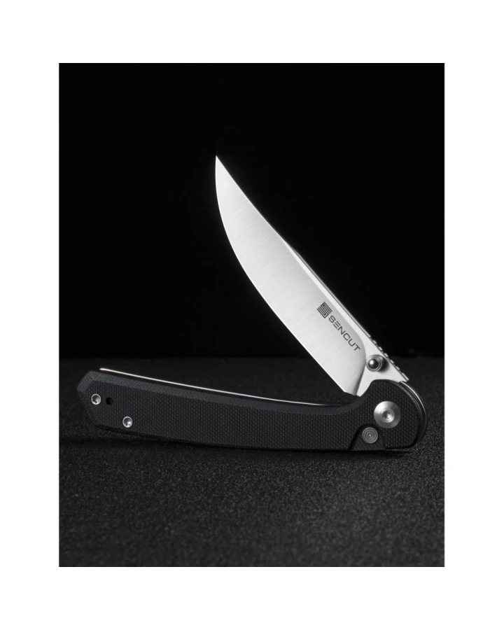 Ніж складаний Sencut Skelfin S25007-2, 9Cr18MoV, G10, чорний
