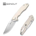 Ніж складаний Sencut Sylor S25056-2, D2, G10, бежевий