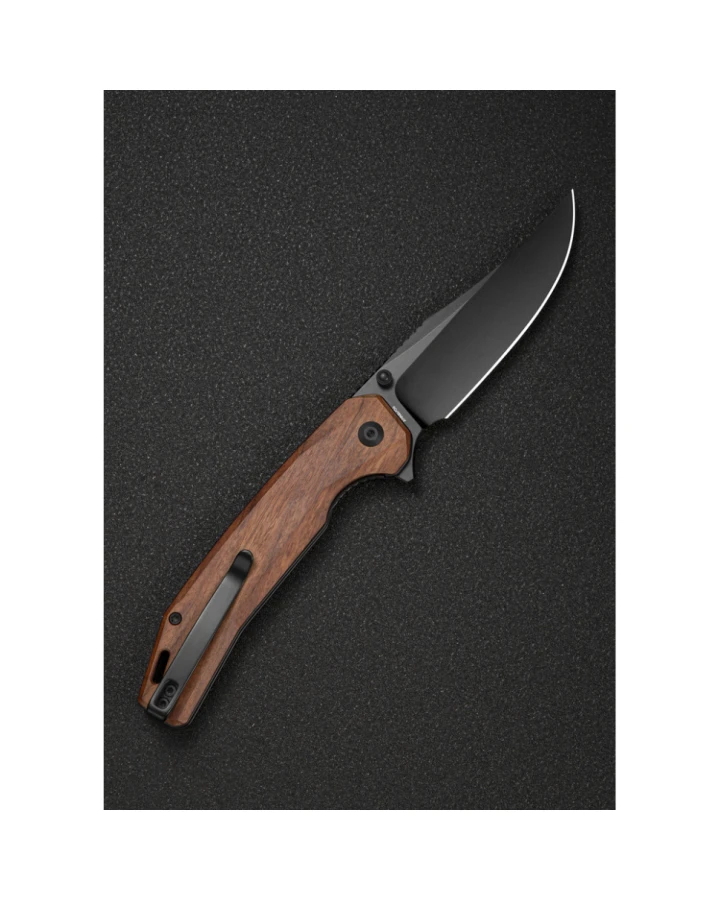 Ніж складаний Sencut Vornix S25038-3, 9Cr18MoV, дерево, коричневий
