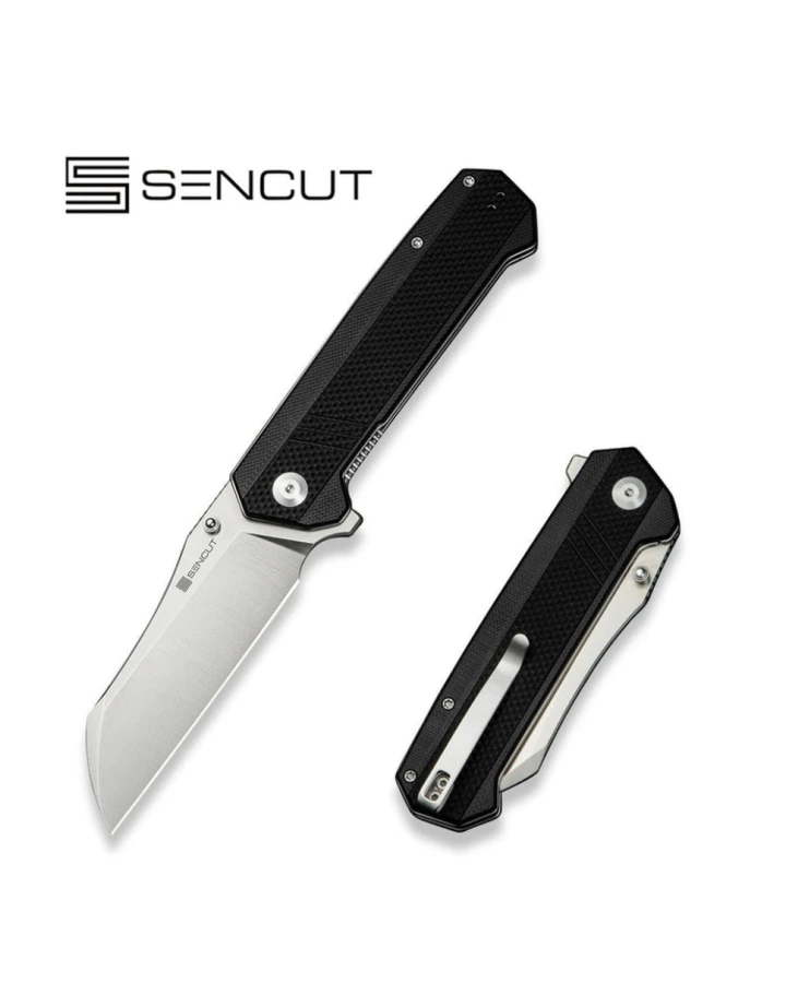 Ніж складаний туристичний Sencut Draxor S24035-1, 9Cr18MoV, G10, чорний
