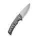 Ніж складаний туристичний Sencut Serene S21022B-3, D2, алюміній, сірий