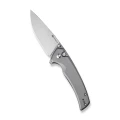 Ніж складаний туристичний Sencut Serene S21022B-3, D2, алюміній, сірий