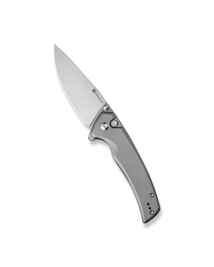 Ніж складаний туристичний Sencut Serene S21022B-3, D2, алюміній, сірий