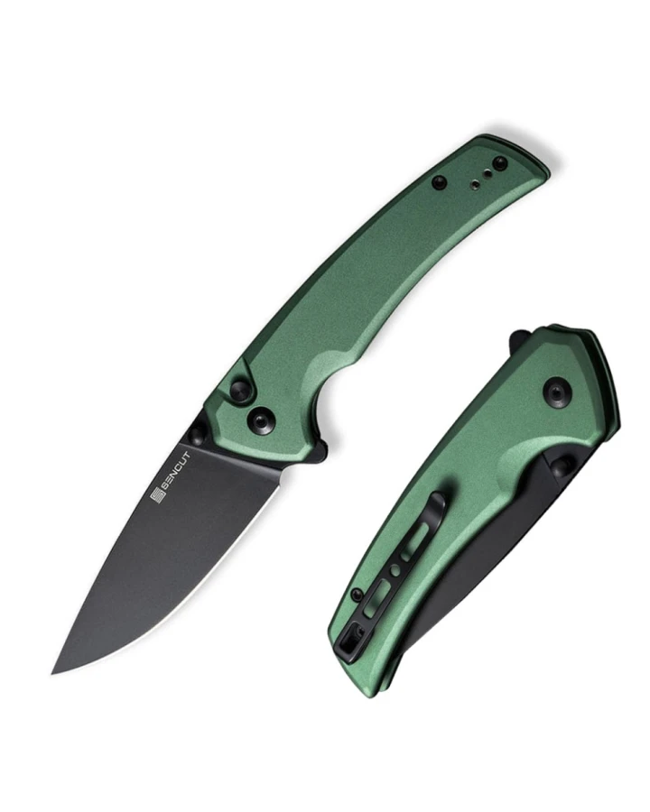 Ніж складаний туристичний Sencut Serene S21022B-5, D2, алюміній, зелений