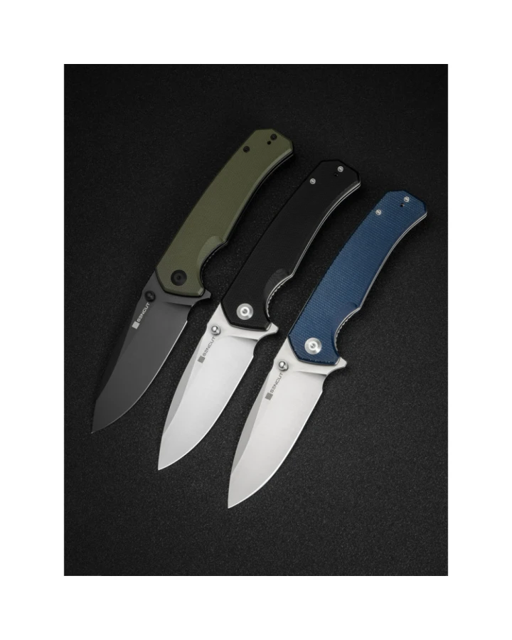 Ніж складаний туристичний Sencut Skarnax S24025-1, 9Cr18MoV, G10, чорний