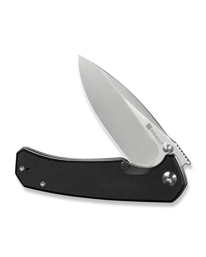 Ніж складаний туристичний Sencut Skarnax S24025-1, 9Cr18MoV, G10, чорний