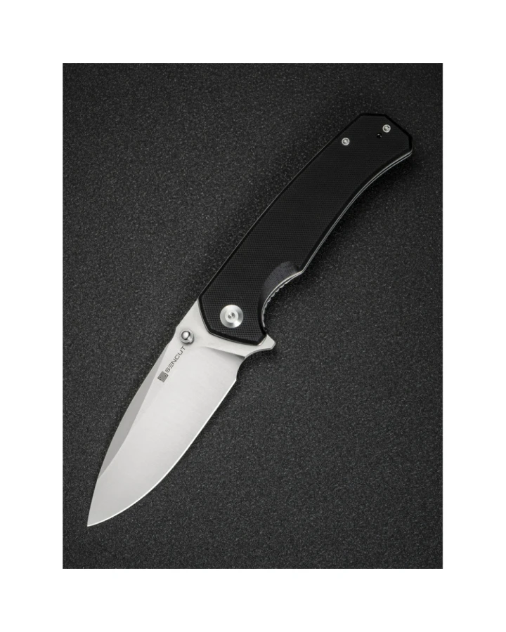 Ніж складаний туристичний Sencut Skarnax S24025-1, 9Cr18MoV, G10, чорний