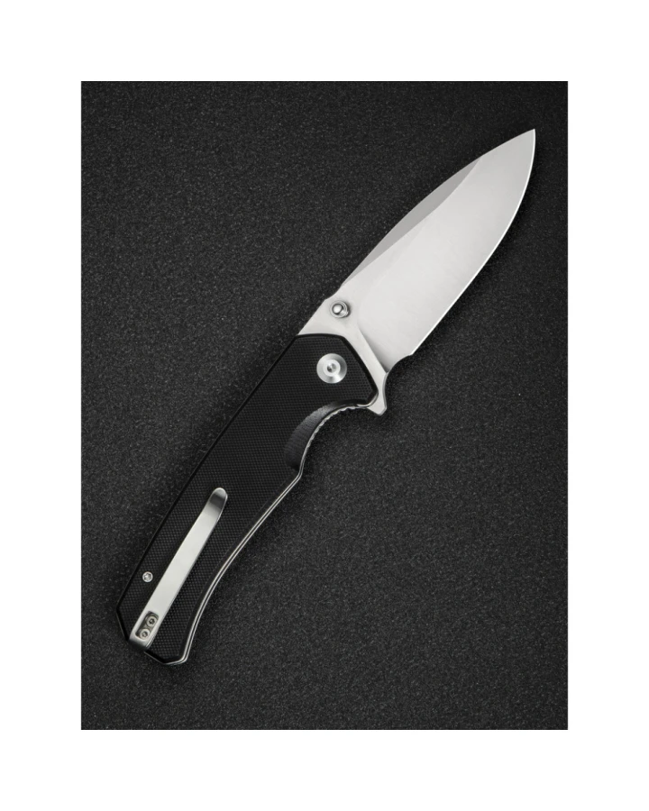 Ніж складаний туристичний Sencut Skarnax S24025-1, 9Cr18MoV, G10, чорний