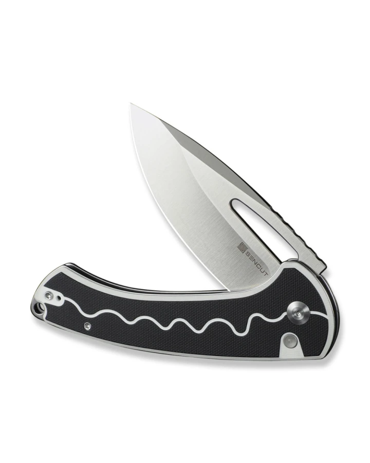Ніж складаний туристичний Sencut Squiggy S24082A-1, 9Cr18MoV, G10, чорний