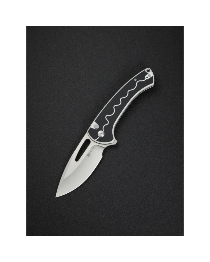 Ніж складаний туристичний Sencut Squiggy S24082A-1, 9Cr18MoV, G10, чорний
