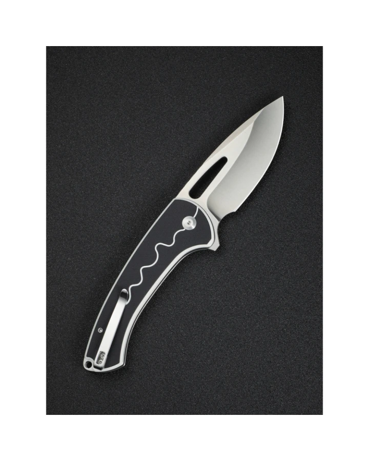 Ніж складаний туристичний Sencut Squiggy S24082A-1, 9Cr18MoV, G10, чорний