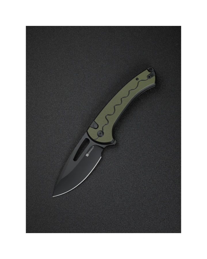 Ніж складаний туристичний Sencut Squiggy S24082A-2, 9Cr18MoV, G10, чорний