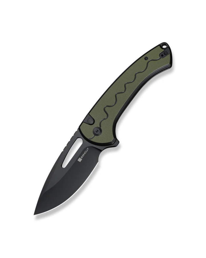 Ніж складаний туристичний Sencut Squiggy S24082A-2, 9Cr18MoV, G10, чорний