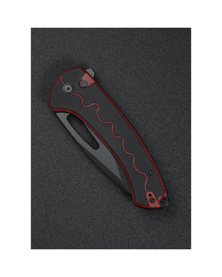 Ніж складаний туристичний Sencut Squiggy S24082A-3, 9Cr18MoV, G10, чорний