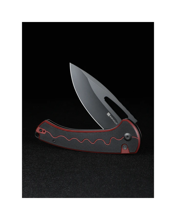 Ніж складаний туристичний Sencut Squiggy S24082A-3, 9Cr18MoV, G10, чорний