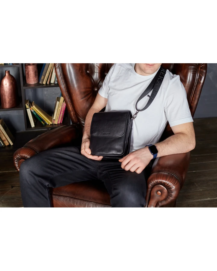 Шкіряний месенджер через плече Tiding Bag TD-20033