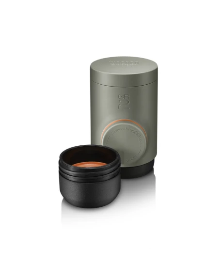 Портативна еспресо-кавоварка Wacaco Minipresso GR2, механічна, для меленої кави, помаранчевий