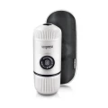 Портативна еспресо-кавоварка Wacaco Nanopresso біла з чохлом, механічна, для меленої кави