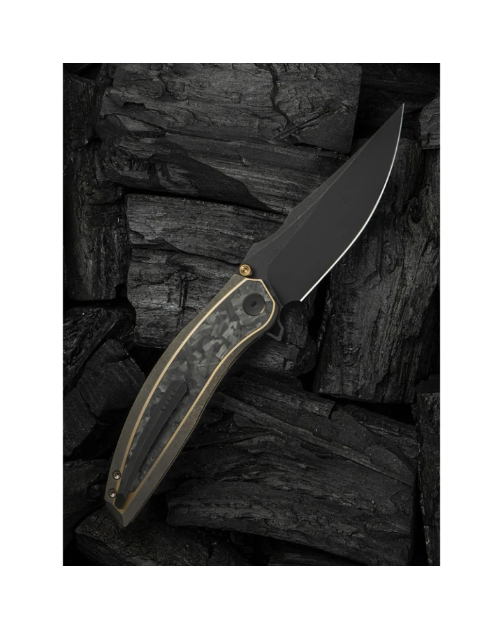 Ніж складаний мисливський Weknife Quinseris WE23093-2, Bohler M390, титан, сірий