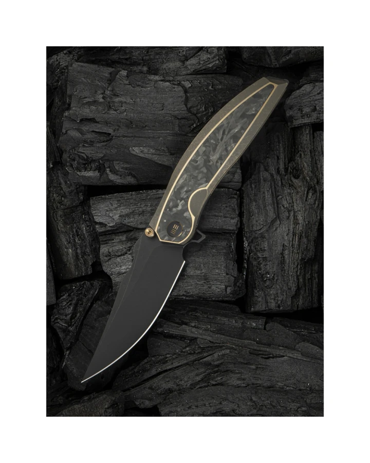 Ніж складаний мисливський Weknife Quinseris WE23093-2, Bohler M390, титан, сірий