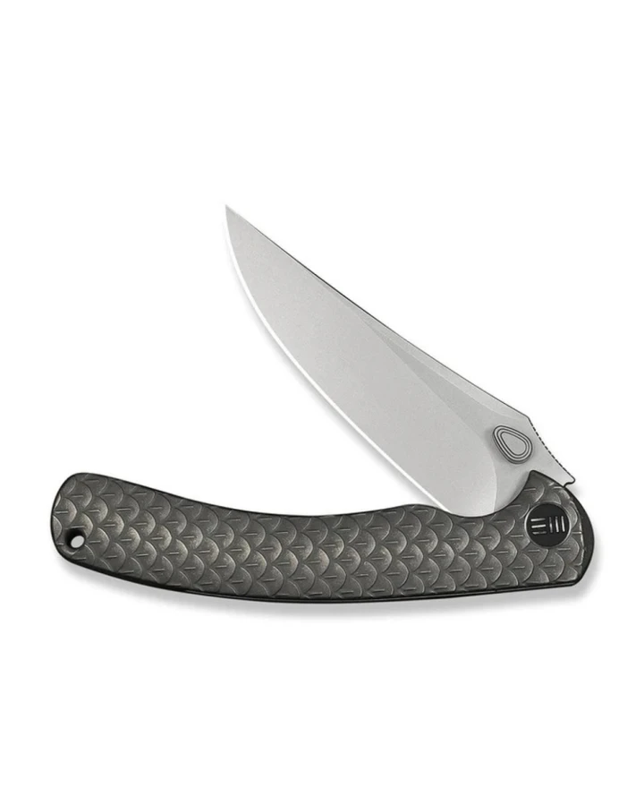 Ніж складаний туристичний Weknife Dracarys WE25061B-1, Bohler M390, титан, сірий