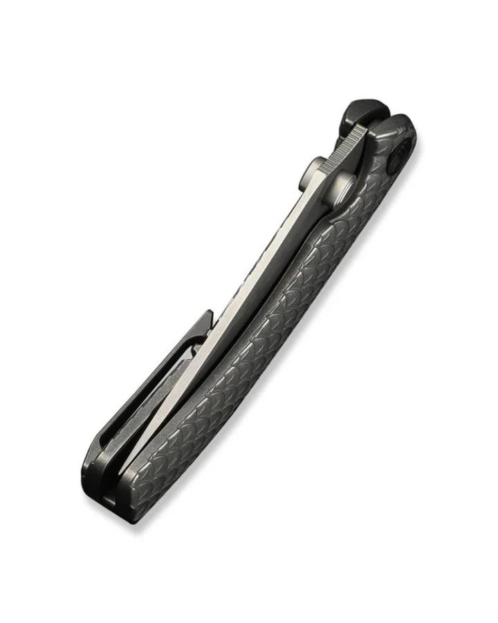 Ніж складаний туристичний Weknife Dracarys WE25061B-1, Bohler M390, титан, сірий
