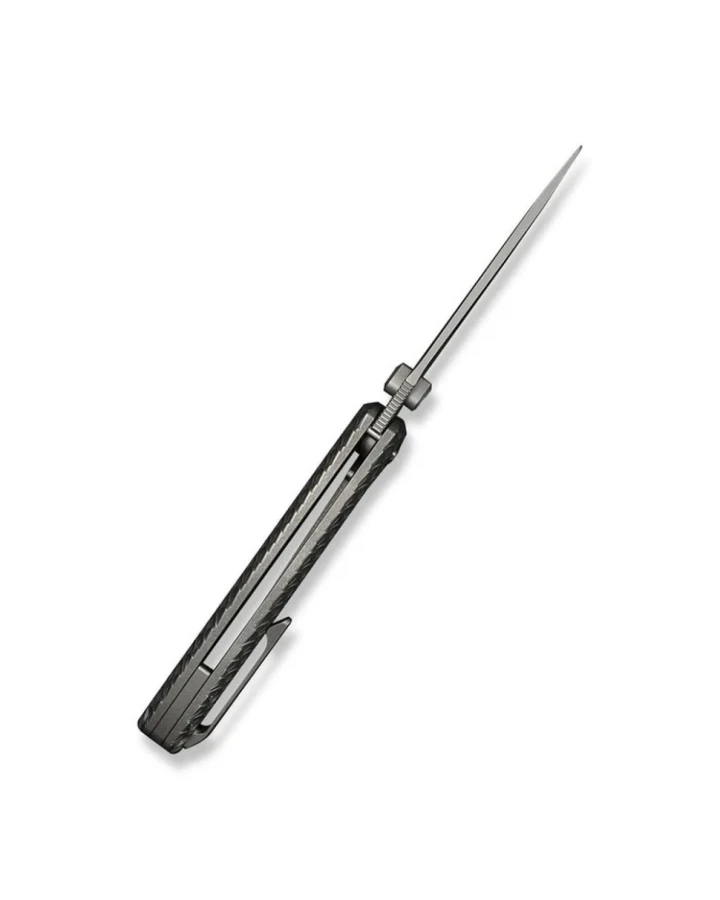 Ніж складаний туристичний Weknife Dracarys WE25061B-1, Bohler M390, титан, сірий