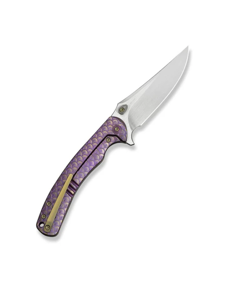 Ніж складаний туристичний Weknife Dracarys WE25061B-2, Bohler M390, титан, фіолетовий