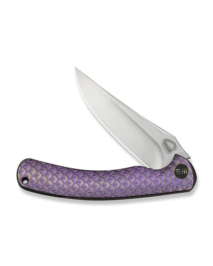 Ніж складаний туристичний Weknife Dracarys WE25061B-2, Bohler M390, титан, фіолетовий