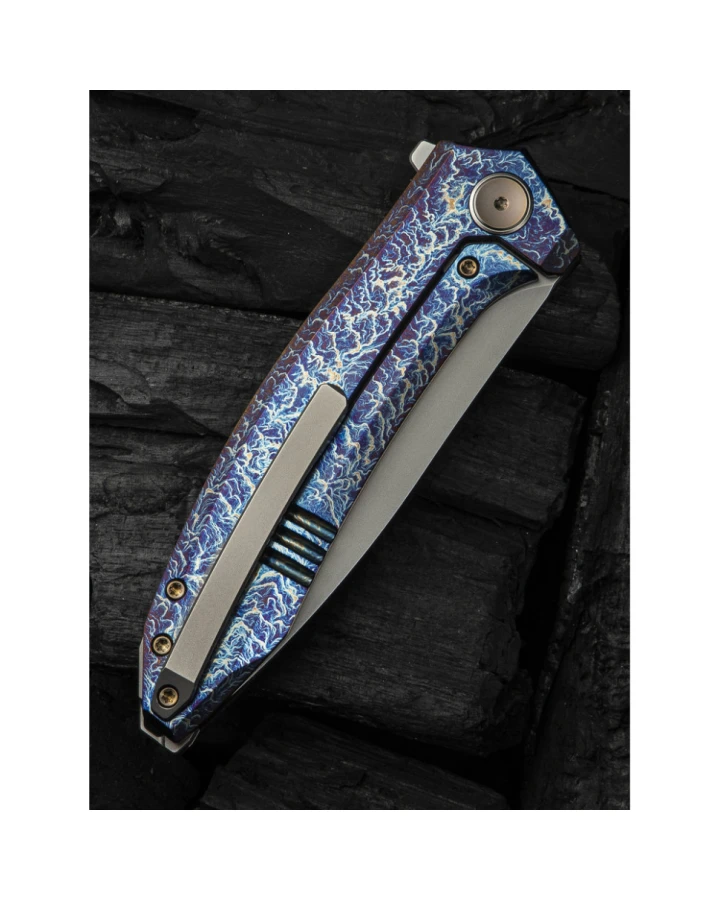 Ніж складаний Weknife Acuminal WE23070-4, Vanax, титан, фіолетовий