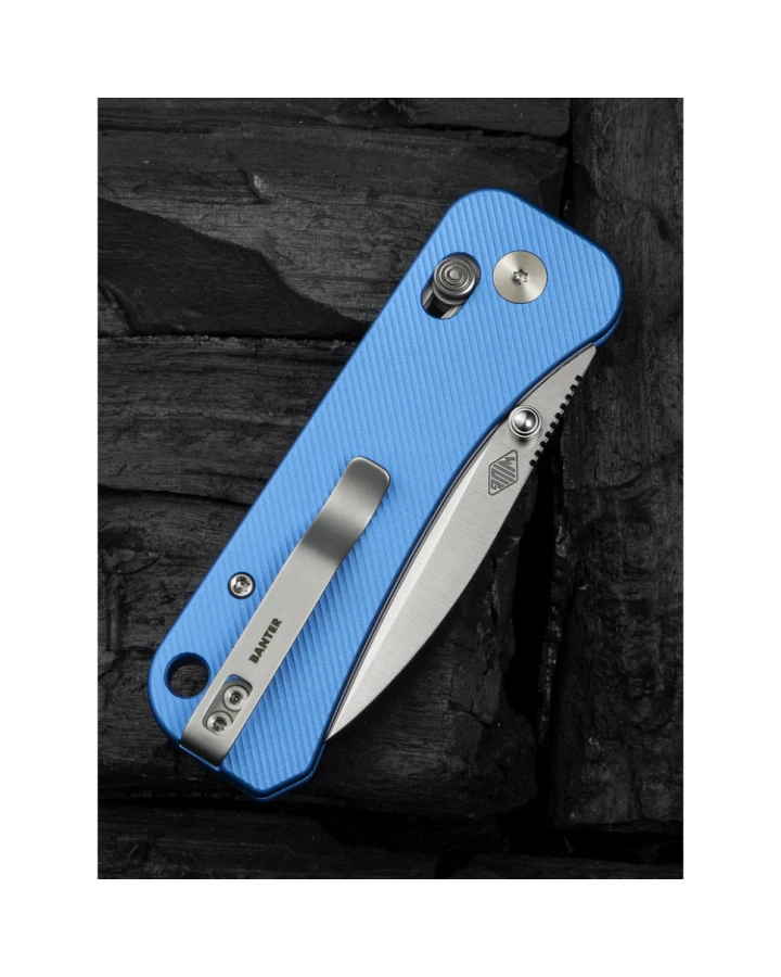 Ніж складаний Weknife Banter 2 WE23075-1, CPM-S35VN, алюміній, синій