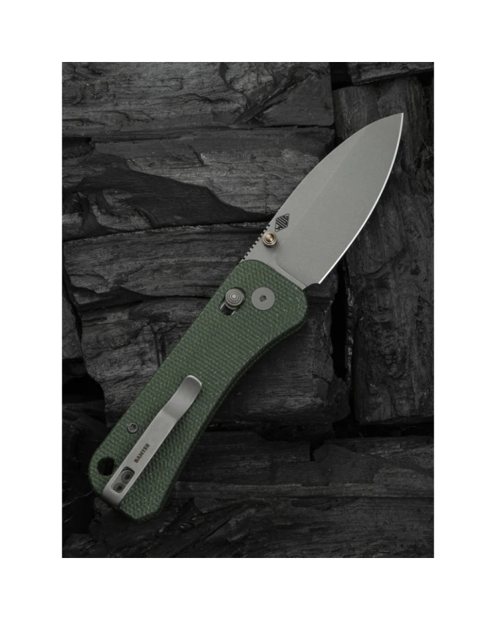 Ніж складаний Weknife Banter 2 WE23075-3, CPM-S35VN, мікарта, зелений