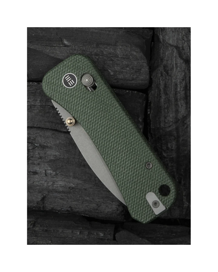 Ніж складаний Weknife Banter 2 WE23075-3, CPM-S35VN, мікарта, зелений