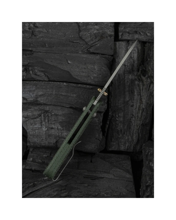 Ніж складаний Weknife Banter 2 WE23075-3, CPM-S35VN, мікарта, зелений