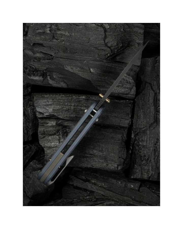 Ніж складаний Weknife Bougie Banter WE24009-1, CPM-S45VN, титан, сірий